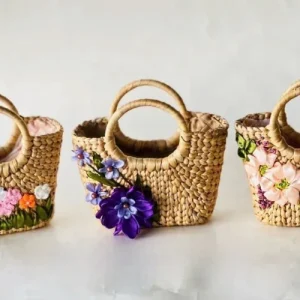 Handicraft - Fashionable Woven Rattan Handbag Set