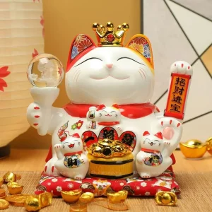 The Fortune Cat Waving Paw